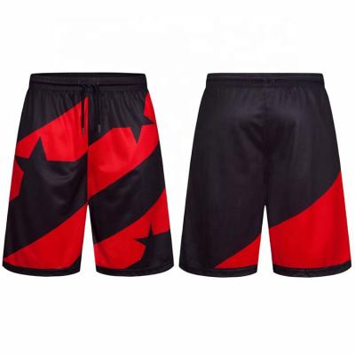 China Quick Dry Breathable Summer Sports Jogging Shorts Mens Training Shorts Breathable Black Red Stars Basketball Shorts Wholesale Shorts for sale