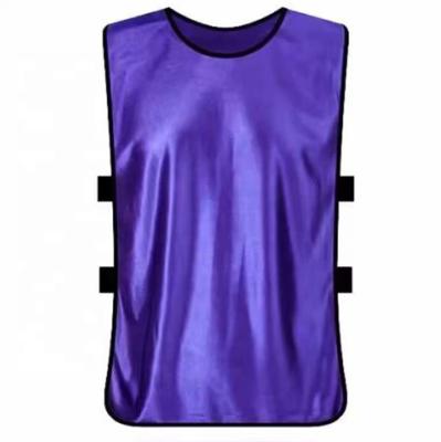 China Shirts & Tops New Soccer And Football Training Vest Sports Purple Bibs Cheap Advertising Shirt for sale