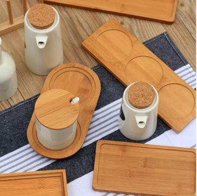 China Tall Mouth Kitchen Tea Food Bamboo Lid Sustainable Wide Straight Empty Storage Glass Jars With Bamboo Lid for sale