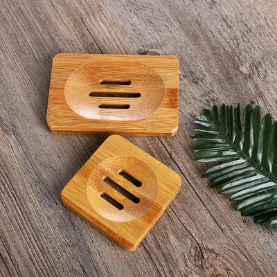 China Durable Bamboo Wooden Bath Soap Dish Magnetic Bar Soap Holder for sale