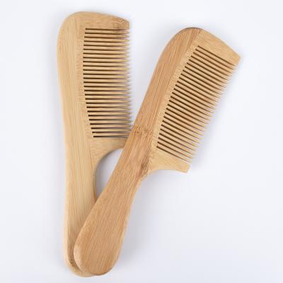 China Comfortable Wholesale Hair Comb Bamboo Nature for sale