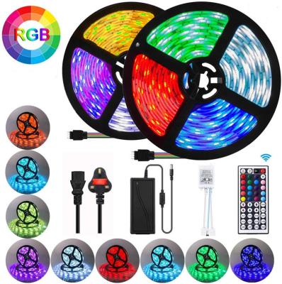 China Hotel 10m Waterproof IP65 RGB LED Strip Lights Colored Rope Light Strip Kit with 5050 LED Remote Bright for Room, Ceiling, Bedroom for sale