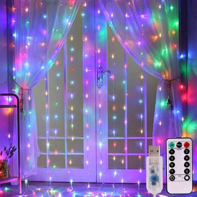 China Curtain String Lights Led String Light 300 Led Icicle Light Window Curtain String Light Led Fairy Lights String For Indoor Outdoor Wall Decoration for sale