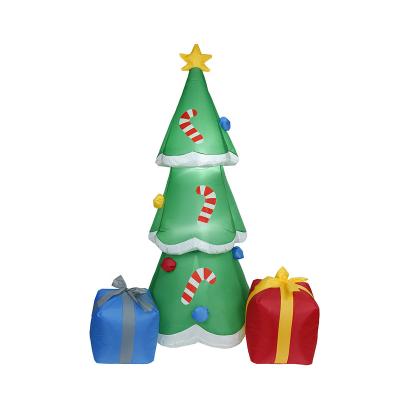 China 1.8M Inflatable Inflatable Christmas Tree Santa with Led Light Christmas Holiday Decoration Airblown Yard Explosion Indoor Indoor Outdoor Decor for sale