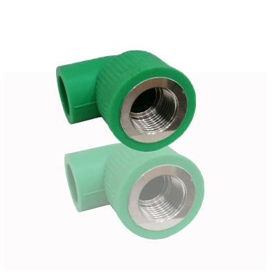 China JuBo Cooling System OEM PPR Pipe Fitting 90 Degree Male-Female Elbow For Water Supply for sale