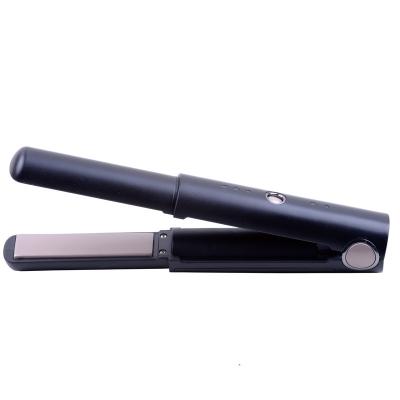 China Wholesale Nano Ceramic Hotel Private Label Hair Titanium Brush Straightener Ceramic Flat Iron for sale