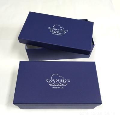 China Handmade Custom Fashion Cardboard Paper Box Packaging Shoe Box With Lid for sale