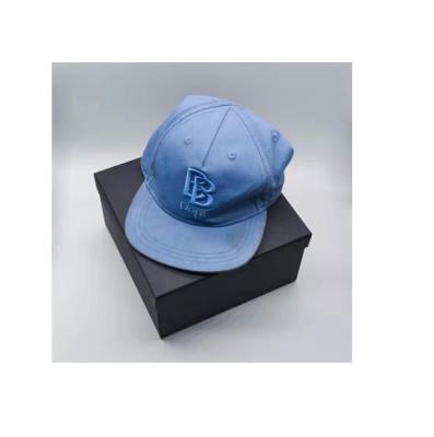 China Custom Recycled Materials Logo Scarf Baseball Cap Hat Gift Paper Packaging Box for sale