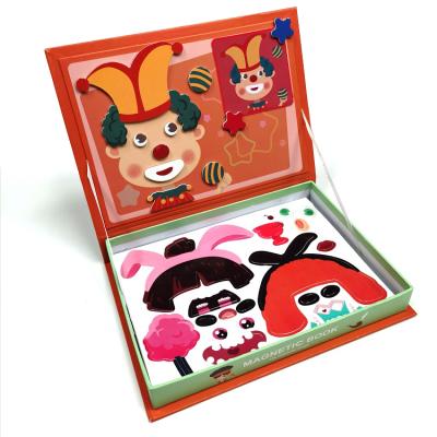 China Magnetic Book of Toy Fashion Show Creative DIY Toy Kids Funny Cartoon Jigsaw Puzzle for sale