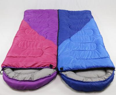 China Soft Warm Soft Lovers Diamond Grid Sleeping Bag for sale