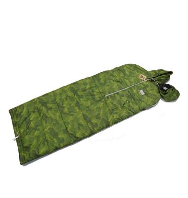 China Comfortable drawstring bottom sleeping bag with front zipper pocket for sale