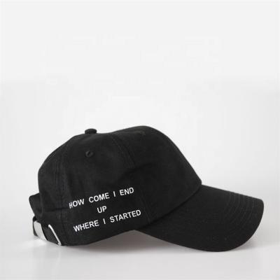 China JOINT Baseball Caps Adjustable Custom Hats Unstructured Printing Dad Hats For Men for sale