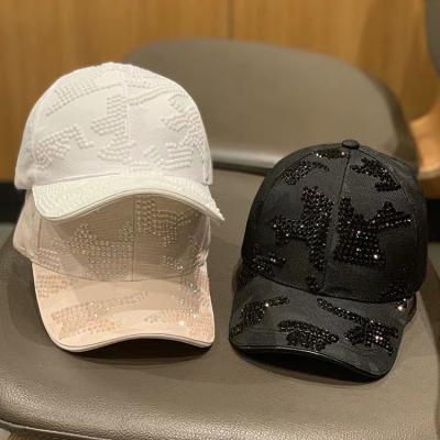 China Fahion Women's COMMON Baseball Cap Hat, Women's Rhinestone Covers Baseball Caps Hats for sale