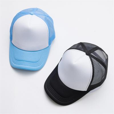 China JOINT Mesh Plain High Profile Foam Trucker Hats Caps Blank Custom Trucker Hat for sale