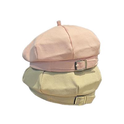 China Fashion Women Image Cotton Summer Stylish Beret Hats Korean Beret Hat For Wholesale for sale