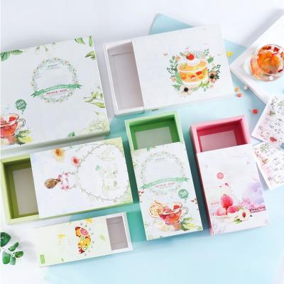 China Handmade factory custom printing white drawer gift food sliding packaging paper box with logo for sale