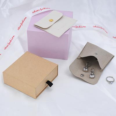 China Eco-Friendly Necklace Ring Bracelet Earring Felet Packaging Bag Custom Logo Jewelry Bags Jewelery Pouch For Jewelry for sale