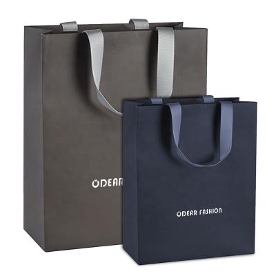 China Wholesale Recyclable Printing Customized Color And Logo Packaging Gift Paper Bag High Quality Fashion Shopping for sale