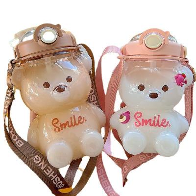 China Creative Cute Children's Cup Creative Cute Children's Viable Plant Donut Water Bottle Neck Hanging Small Capacity Water Bottle for sale