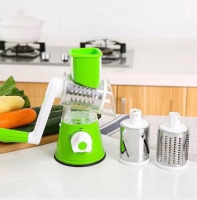 China Wholesale Viable Rotary Cheese Grater Vegetable Chopper Shredder Round Mandoline Slicer Grinder for sale