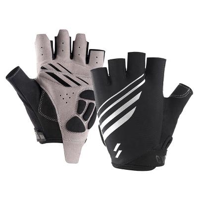 China Men's Half Finger Bike Cycling Gloves MTB Mountain Bicycle Gloves Short Finger Unisex Breathable Shockproof Wear-Resistant Sports for sale