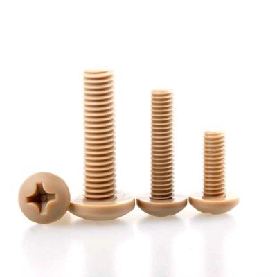 China Cross Pan Head Screws Plastic Screw DIN7985 from Pan Factory Hot Sale PEEK for sale