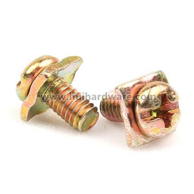 China Pan Sems Pan Head With Square Joint Phillips Galvanized Screw for sale