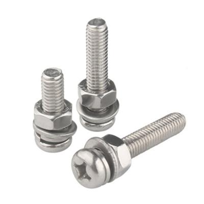 China China Wholesale Pan China Wholesale sems din6900 m3 m7 cross recessed head slot machine pan bolt combination screws for sale