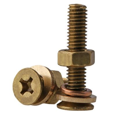 China Pan Combination Countersunk Flat Head screws with cross recess for sale