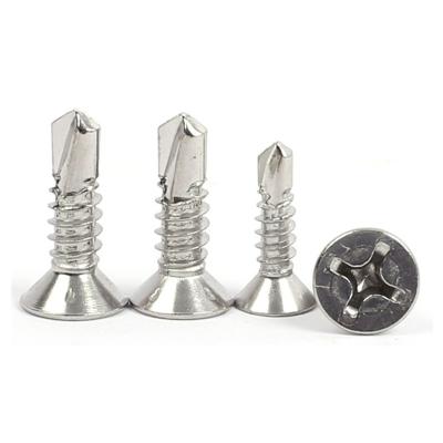 China DIN/ISO 15482 Pan Stainless Steel Phillips Countersunk /Flat Head Self Drilling Screw for sale