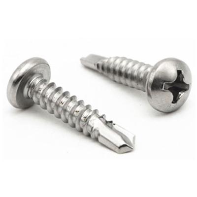 China Pan Stainless Steel 304 M3.5--M4.2 Pan Head Self Drilling Screws Self Drilling Screws To Cover for sale