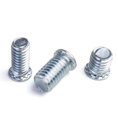 China Flat Galvanized Blue Galvanized Hook Studs And Flat Head Carbon Steel FH M3-30 Self Pins Rivet Bolt for sale