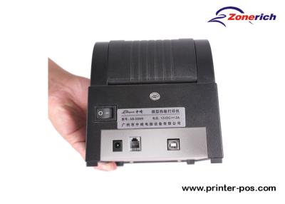 China Zwarte 2“ Thermische USB POS Printer voor Coupondruk, de Printer van het Streepjescodeetiket Te koop