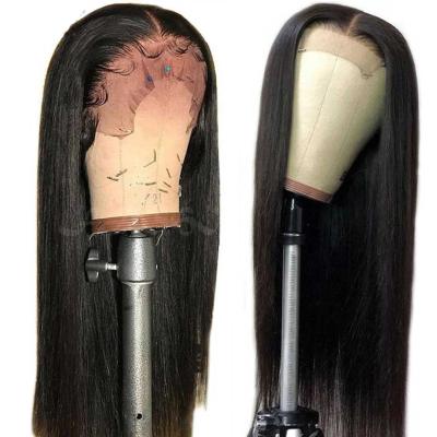 China Silky Straight Wave Pre Plucked Brazilian Hair Wig With Front Factory Price Swiss 100% Lace Frontal Wig 13X6 Hd Colored Women Hair Lace Front Wig for sale