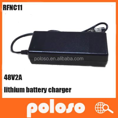 China balance scooter battery charging 48V2A lithium battery charger 48 volt battery charger for electric bike for sale