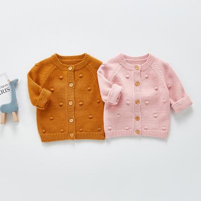 China Sustainable Babies Cardigans Knitted Sweater Baby Kids Winter Wear Infant Baby Cardigans For 0-4 Years for sale