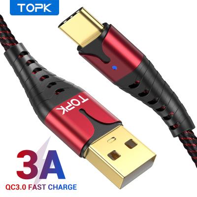 China 2.4A Free Shipping TOPK 1M AN83 2.4A Fast Charging Micro Usb 2.0 Bulk Cable With Data Cable For Android for sale