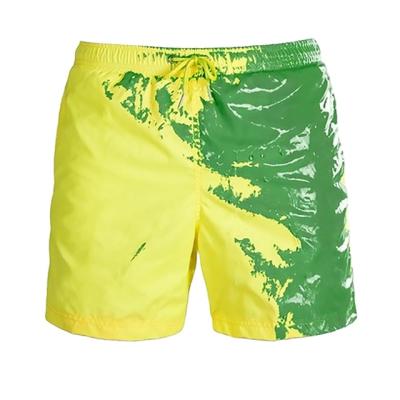 China OEM plus size 2022 summers recycled color changing new design men's swimming trunk plus size swimwear board shorts for sale