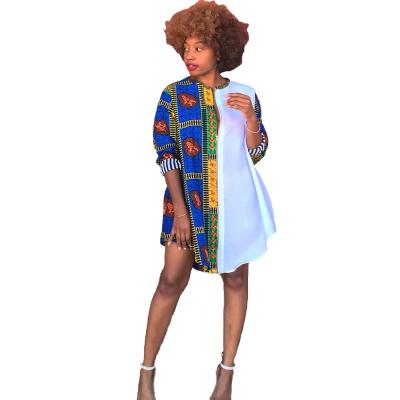 China Anti-Static African Dresses For Women African Clothing Africa Dress Print Dashiki Ladies Ankara Clothing Plus Size Africa Women Dress for sale