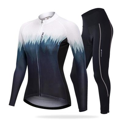 China Breathable Women Cycling Jersey Autumn Winter Cycling Bicycle Clothing Cycling Clothing for sale