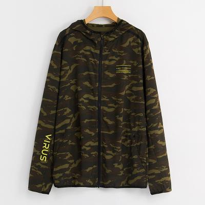 China Custom Plus Size Hoodie Printing Sport Zipper Sweatshirt Men Sweater Camouflage Hoodie for sale