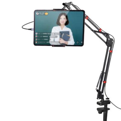 China 35 Brackets Factory Supply Metal Adjustable Phone Stand Professional Tablet Desk Stand For Teacher Online Course Live for sale