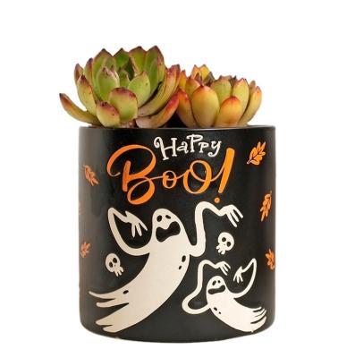 China Modern Creative Office Home Office Decorative Pumpkin Pumpkin Ceramic Flower Pot Ceramic Flowerpot for sale