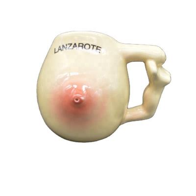 China Viable factory direct ceramic sexy breast cup/bust cup for sale for sale