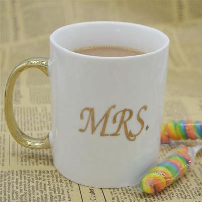 China Mr. and Mrs. viable valentines day gift coffee mug for couples, mug gift for valentine's day wholesale for sale