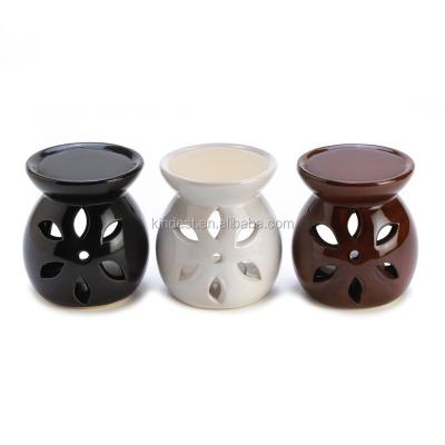 China Chinese Incense Mini Oil Warmer Trio Tealight Ceramic Candle Holder Set Gifts and Home Decor for sale