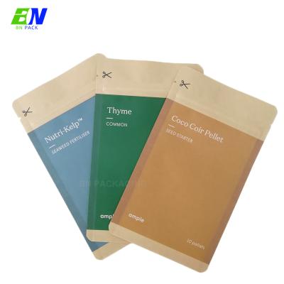 China Moisture Proof Eco Friendly Custom Printed Biodegradable Food Package Amber Foil Tobacco Pouch Tea Packaging Bag for sale