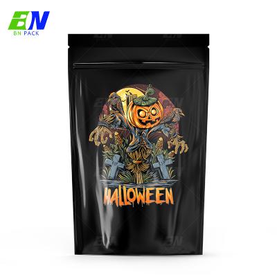 China Custom Printed Packaging Moisture Proof Matte Doypack Baggies Christmas Mylar Medibles Edibles Smell Proof Bag for sale