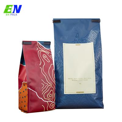 China Disposable Digital Printing Eco Food Packaging Pouch Compostable Side Gusset Coffee Packaging Bag for sale