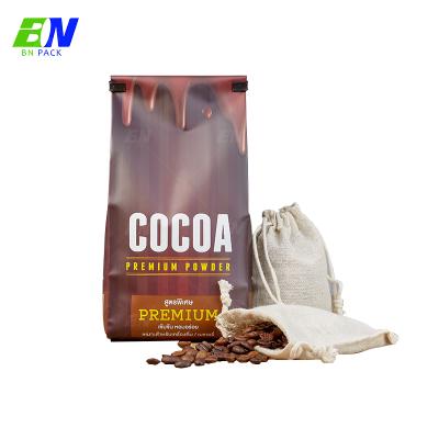 China Custom Print Eco Friendly Moisture Proof Side Gusset Foil Lined Plastic Biodegradable Tin Tie Coffee Packaging Bag With Valve for sale